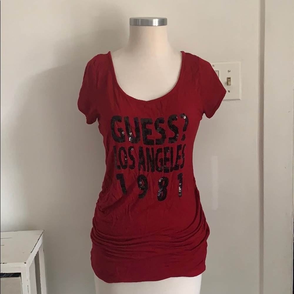 Guess sequined top